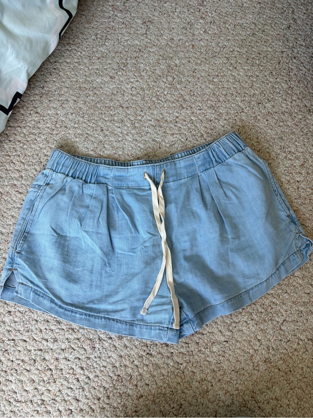 Fashion Nova Light Blue Women's Drawstring Shorts